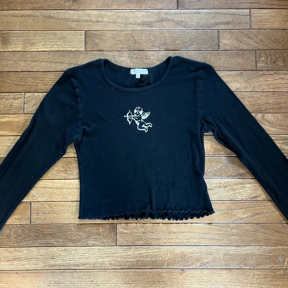Truly Madly Deeply Black Long Sleeve Shirt
